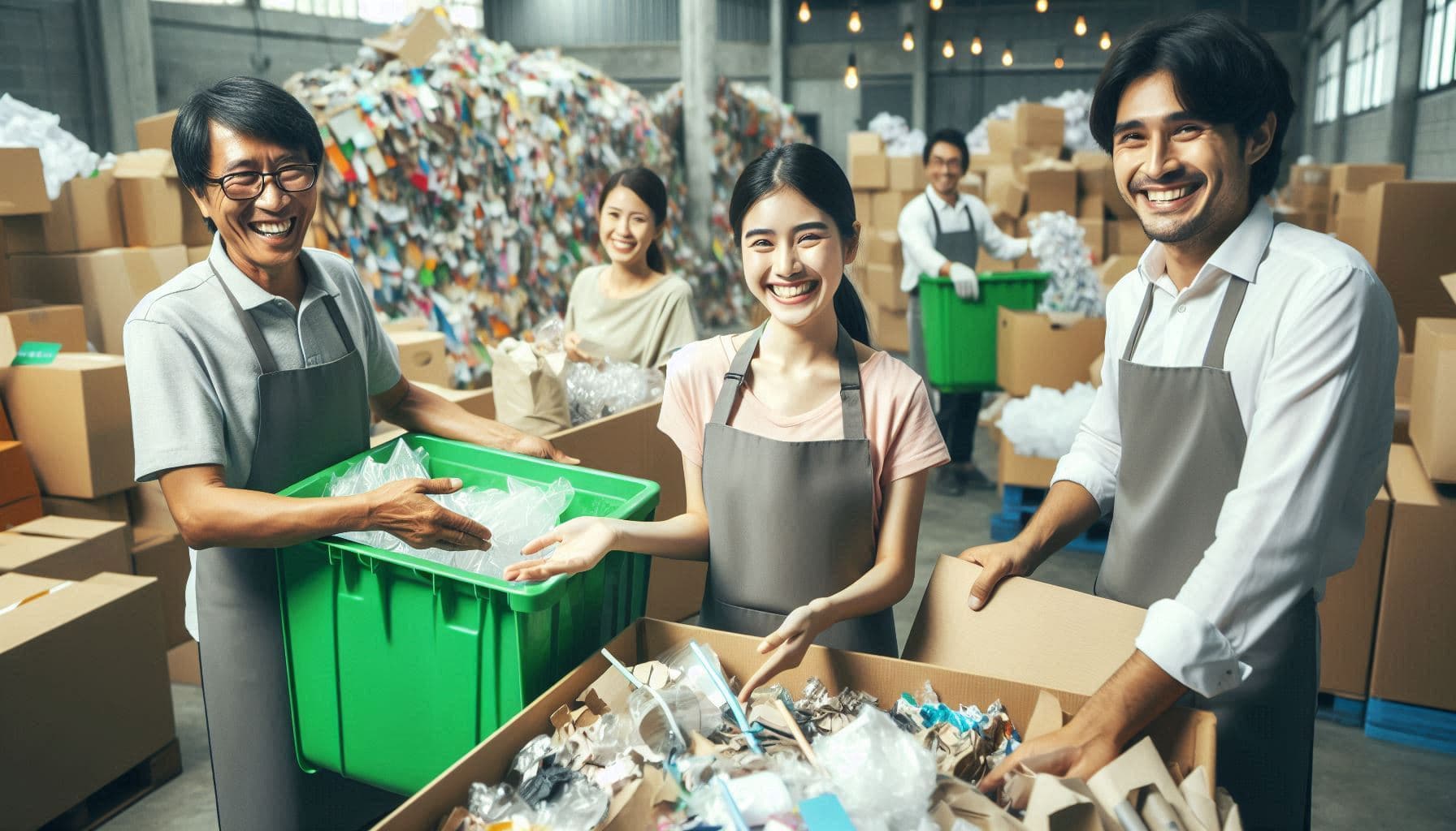 Coleta de materiais recicláveis em Curitiba - AmareloRecicla comprando papelão e papel branco de empresas